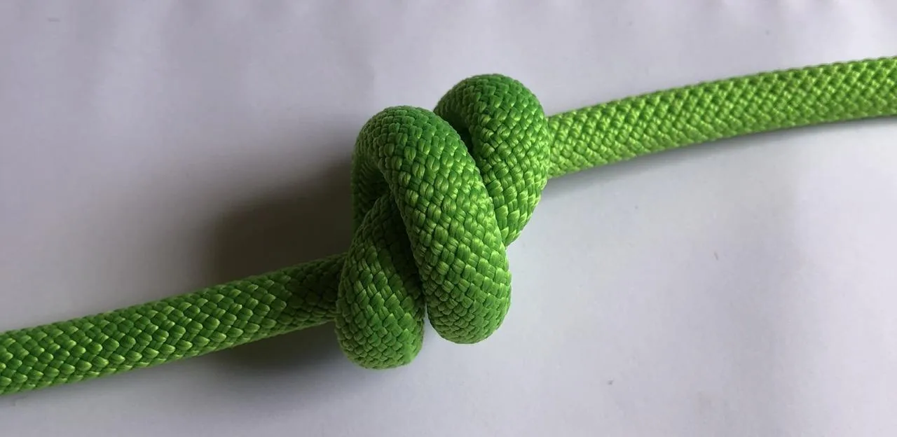 Nœud d’arrêt pour les brins de rappel ; Nœud d’arrêt pour nœuds d’encordement (huit et chaise) ; Pour le pêcheur double